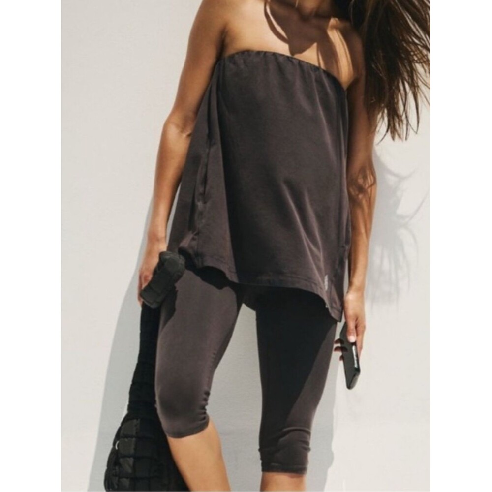Free People Movement Strapless Tube Top & Cropped Leggings One Piece